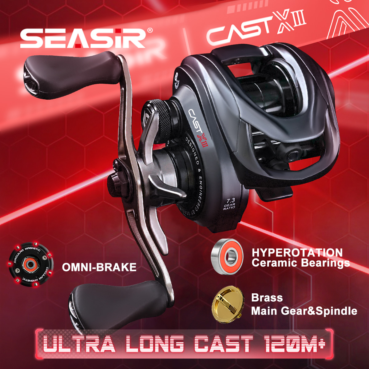 SEASIR CAST-X3 Baitcasting Ree - Abu Garcia Reel Max 评论和价格