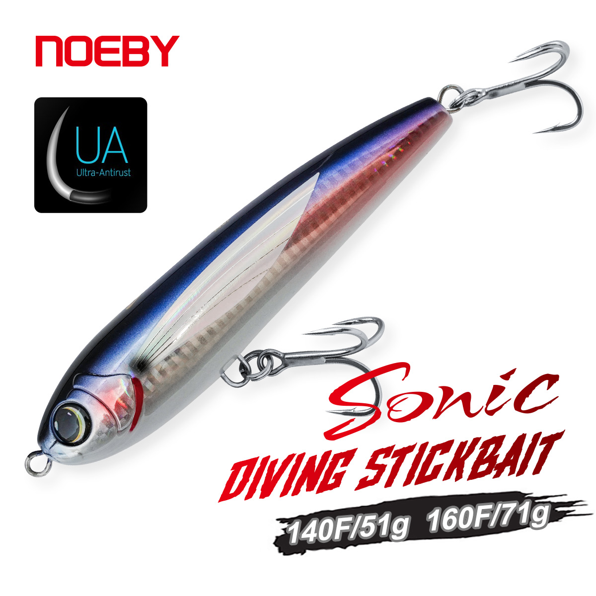 NOEBY Diving Stickbait 140mm 5 - Fishing Lure Buzzbait 评论和价格
