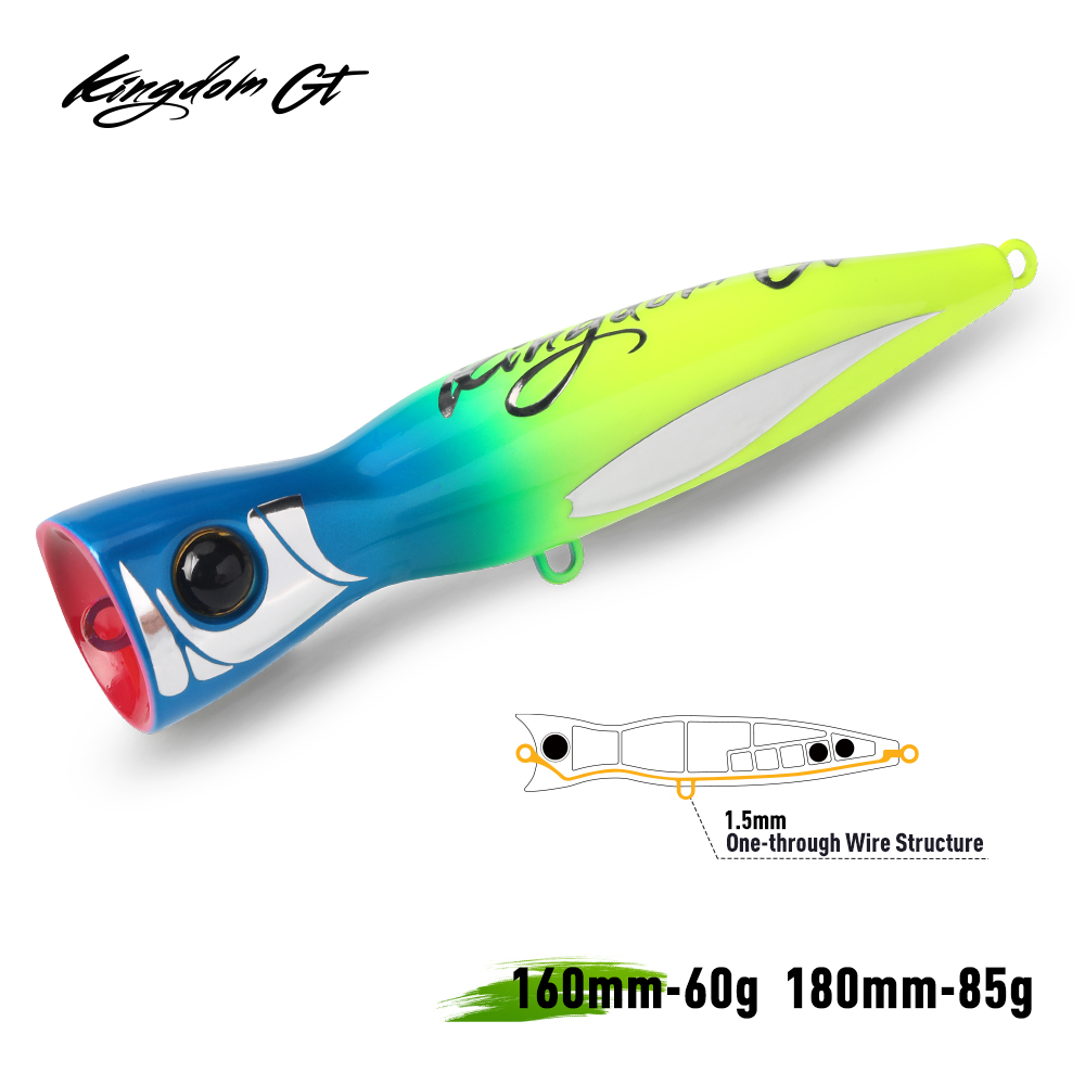 Kingdom GT Topwater Popper Fis - Fishing Lure Buzzbait 评论和价格