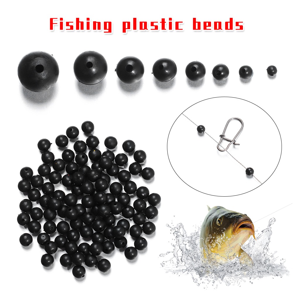 100pcs/lot Fishing Beads Space - Fishing Lure Soft Plastic 评论和价格