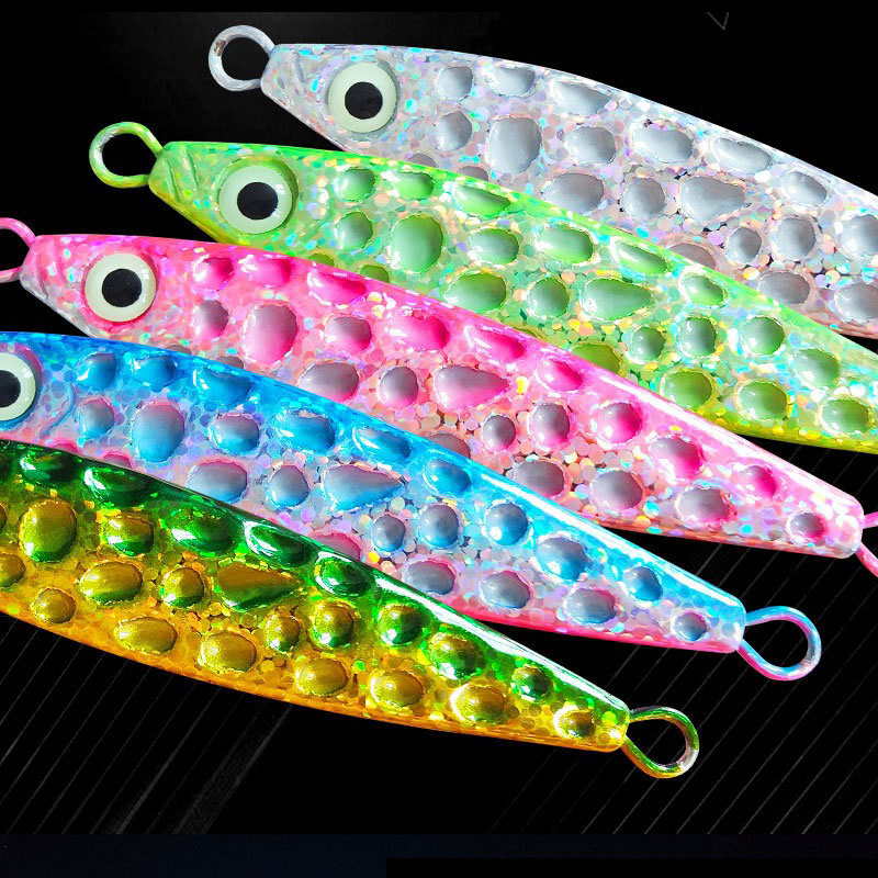 1pc Metal Jig Fishing Lure UV  - Fishing Lure Spoon 评论和价格