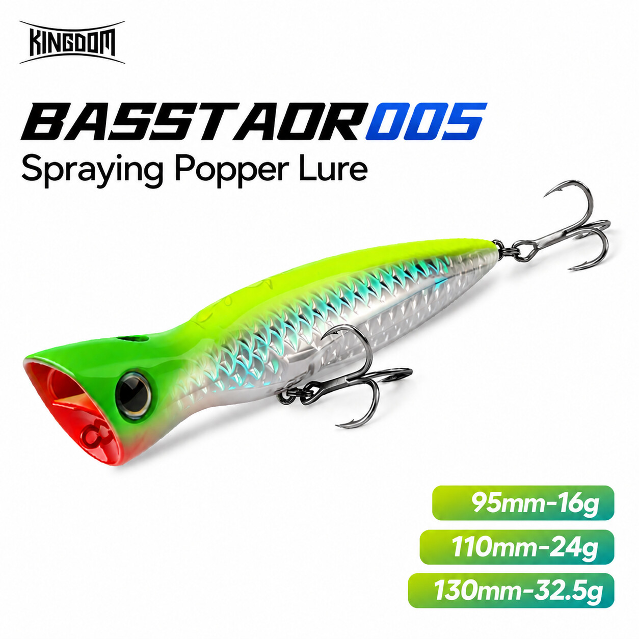 Kingdom Basstaor Popper Lure 9 - Fishing Lure Popper 评论和价格