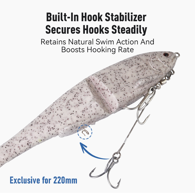 1pc Soft Jointed Swimbait Sink - Fishing Lure Popper 评论和价格