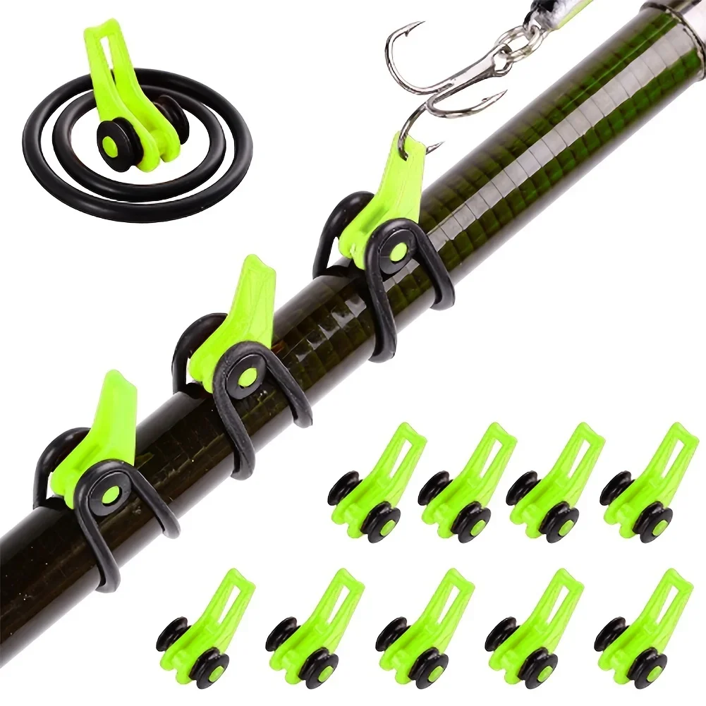 10pcs/lot Fishing Rod Pole Hoo - Fishing Lure Jig 评论和价格