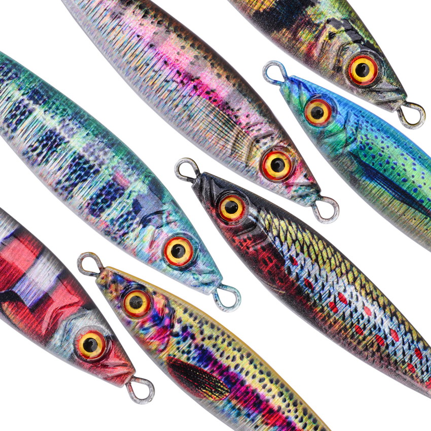 Metal Jig Lure With Spinning B - Fishing Lure Blade Bait 评论和价格