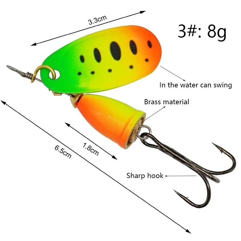 Fishing Spinner Lure 8g Metal  - Fishing Lure Blade Bait 评论和价格